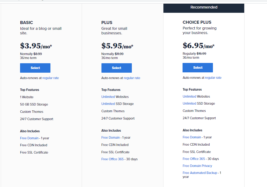 Bluehost WordPress Hosting and Pricing