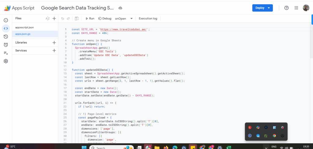 Google Search Console Data Fetcher in Google Sheets — Setup Guide